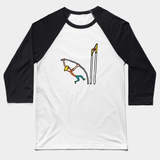 Pole Vaulting Baseball T-Shirt